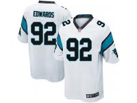 Men Nike NFL Carolina Panthers #92 Dwan Edwards Road White Game Jersey