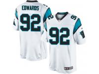 Men Nike NFL Carolina Panthers #92 Dwan Edwards Road White Limited Jersey