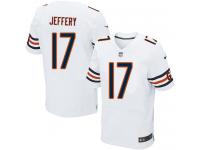 Men Nike NFL Chicago Bears #17 Alshon Jeffery Authentic Elite Road White Jersey