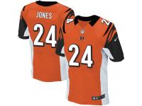 Men Nike NFL Cincinnati Bengals #24 Adam Jones Authentic Elite Orange Jersey