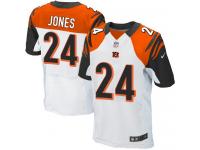 Men Nike NFL Cincinnati Bengals #24 Adam Jones Authentic Elite Road White Jersey