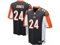 Men Nike NFL Cincinnati Bengals #24 Adam Jones Home Black Game Jersey