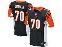 Men Nike NFL Cincinnati Bengals #70 Cedric Ogbuehi Authentic Elite Home Black Jersey