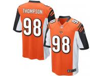 Men Nike NFL Cincinnati Bengals #98 Brandon Thompson Orange Game Jersey