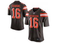 Men Nike NFL Cleveland Browns #16 Andrew Hawkins Authentic Elite Home Brown Jersey