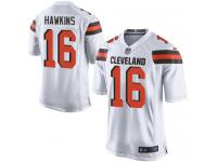 Men Nike NFL Cleveland Browns #16 Andrew Hawkins Road White Game Jersey