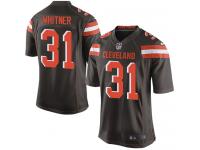 Men Nike NFL Cleveland Browns #31 Donte Whitner Home Brown Game Jersey