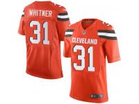 Men Nike NFL Cleveland Browns #31 Donte Whitner Orange Limited Jersey