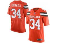 Men Nike NFL Cleveland Browns #34 Isaiah Crowell Orange Limited Jersey