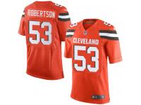 Men Nike NFL Cleveland Browns #53 Craig Robertson Orange Limited Jersey