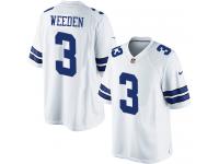 Men Nike NFL Dallas Cowboys #3 Brandon Weeden Road White Limited Jersey