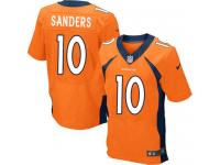 Men Nike NFL Denver Broncos #10 Emmanuel Sanders Authentic Elite Home Orange Jersey