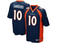 Men Nike NFL Denver Broncos #10 Emmanuel Sanders Navy Blue Game Jersey