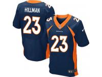 Men Nike NFL Denver Broncos #23 Ronnie Hillman Authentic Elite Navy Blue Jersey