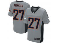 Men Nike NFL Denver Broncos #27 Steve Atwater Grey Shadow Limited Jersey