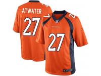 Men Nike NFL Denver Broncos #27 Steve Atwater Home Orange Limited Jersey