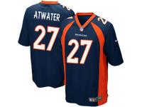 Men Nike NFL Denver Broncos #27 Steve Atwater Navy Blue Game Jersey