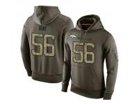 Men Nike NFL Denver Broncos #56 Shane Ray Olive Salute To Service KO Performance Hoodie