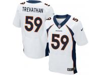 Men Nike NFL Denver Broncos #59 Danny Trevathan Authentic Elite Road White Jersey