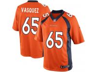 Men Nike NFL Denver Broncos #65 Louis Vasquez Home Orange Limited Jersey