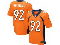 Men Nike NFL Denver Broncos #92 Sylvester Williams Authentic Elite Home Orange New Jersey