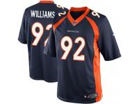 Men Nike NFL Denver Broncos #92 Sylvester Williams Navy Blue Limited Jersey