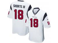 Men Nike NFL Houston Texans #18 Cecil Shorts III Road White Game Jersey