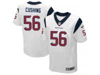 Men Nike NFL Houston Texans #56 Brian Cushing Authentic Elite Road White Jersey