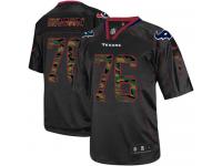 Men Nike NFL Houston Texans #76 Duane Brown Black Camo Fashion Limited Jersey