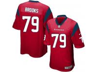 Men Nike NFL Houston Texans #79 Brandon Brooks Red Game Jersey