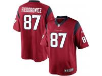 Men Nike NFL Houston Texans #87 C.J. Fiedorowicz Red Limited Jersey