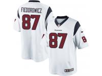 Men Nike NFL Houston Texans #87 C.J. Fiedorowicz Road White Limited Jersey