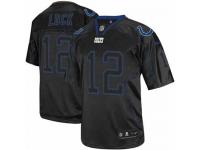 Men Nike NFL Indianapolis Colts #12 Andrew Luck Lights Out Black Limited Jersey