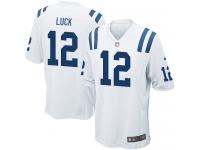 Men Nike NFL Indianapolis Colts #12 Andrew Luck Road White Game Jersey