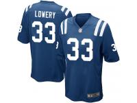 Men Nike NFL Indianapolis Colts #33 Dwight Lowery Home Royal Blue Game Jersey