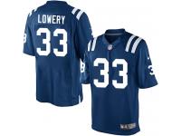 Men Nike NFL Indianapolis Colts #33 Dwight Lowery Home Royal Blue Limited Jersey