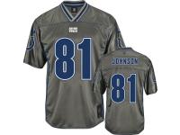 Men Nike NFL Indianapolis Colts #81 Andre Johnson Grey Vapor Limited Jersey