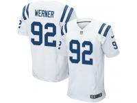 Men Nike NFL Indianapolis Colts #92 Bjoern Werner Authentic Elite Road White Jersey