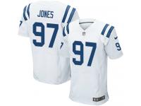 Men Nike NFL Indianapolis Colts #97 Arthur Jones Authentic Elite Road White Jersey
