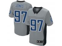 Men Nike NFL Indianapolis Colts #97 Arthur Jones Grey Shadow Limited Jersey