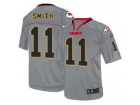 Men Nike NFL Kansas City Chiefs #11 Alex Smith Lights Out Grey Limited Jersey