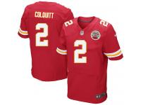 Men Nike NFL Kansas City Chiefs #2 Dustin Colquitt Authentic Elite Home Red Jersey