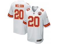 Men Nike NFL Kansas City Chiefs #20 Steven Nelson Road White Game Jersey