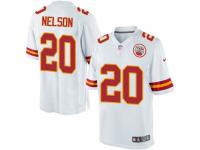 Men Nike NFL Kansas City Chiefs #20 Steven Nelson Road White Limited Jersey