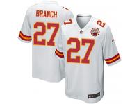 Men Nike NFL Kansas City Chiefs #27 Tyvon Branch Road White Game Jersey