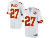 Men Nike NFL Kansas City Chiefs #27 Tyvon Branch Road White Limited Jersey