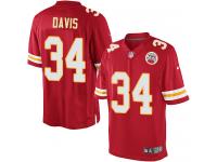 Men Nike NFL Kansas City Chiefs #34 Knile Davis Home Red Limited Jersey