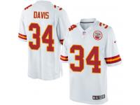 Men Nike NFL Kansas City Chiefs #34 Knile Davis Road White Limited Jersey