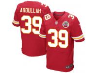 Men Nike NFL Kansas City Chiefs #39 Husain Abdullah Authentic Elite Home Red Jersey