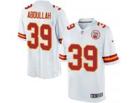 Men Nike NFL Kansas City Chiefs #39 Husain Abdullah Road White Limited Jersey